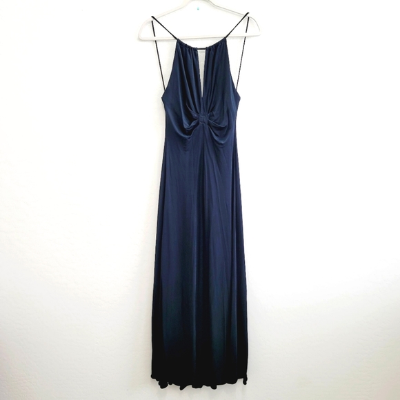 💕 BCBGMaxAzria Black Maxi Dress Gown Women's Size 8 - Picture 1 of 11